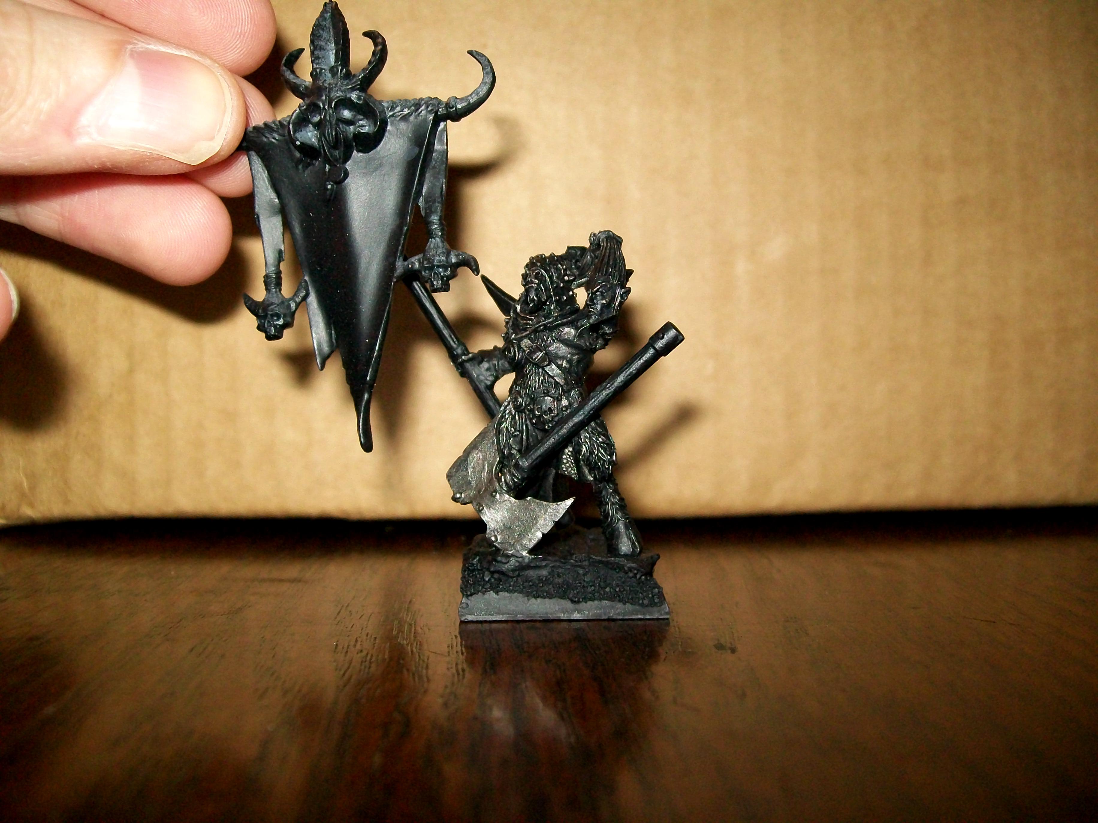 Beastmen, Conversion, Standard Bearer, Wargor, Work In Progress